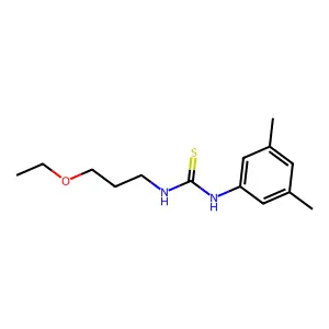 1-(3,5-dimethylphenyl)-3-(3-ethoxypropyl)thiourea structure