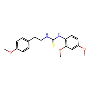 1-(2,4-dimethoxyphenyl)-3-[2-(4-methoxyphenyl)ethyl]thiourea structure