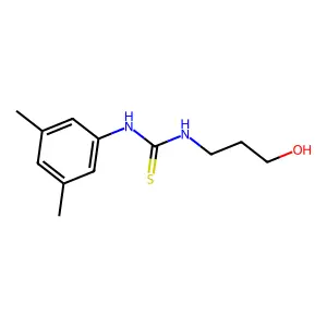 1-(3,5-dimethylphenyl)-3-(3-hydroxypropyl)thiourea structure