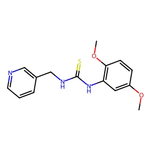 1-(2,5-dimethoxyphenyl)-3-(pyridin-3-ylmethyl)thiourea structure