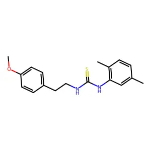 1-(2,5-dimethylphenyl)-3-[2-(4-methoxyphenyl)ethyl]thiourea structure
