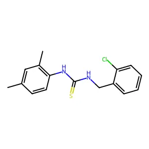 1-[(2-chlorophenyl)methyl]-3-(2,4-dimethylphenyl)thiourea structure