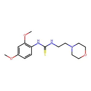 1-(2,4-dimethoxyphenyl)-3-[2-(morpholin-4-yl)ethyl]thiourea structure