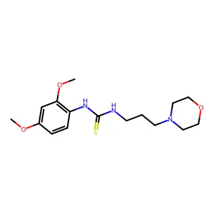 1-(2,4-dimethoxyphenyl)-3-(3-morpholinopropyl)thiourea structure