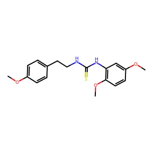 1-(2,5-dimethoxyphenyl)-3-[2-(4-methoxyphenyl)ethyl]thiourea structure