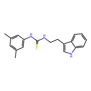 1-(3,5-dimethylphenyl)-3-[2-(1H-indol-3-yl)ethyl]thiourea structure