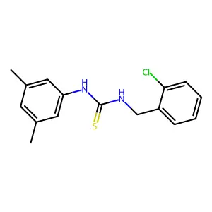 1-(2-chlorobenzyl)-3-(3,5-dimethylphenyl)thiourea structure