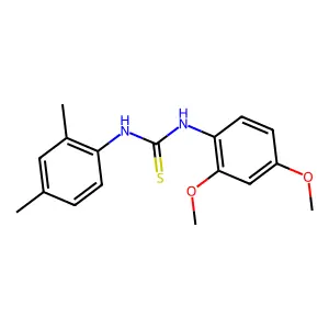 1-(2,4-dimethoxyphenyl)-3-(2,4-dimethylphenyl)thiourea structure