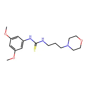 1-(3,5-dimethoxyphenyl)-3-[3-(morpholin-4-yl)propyl]thiourea structure