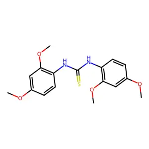 1,3-bis(2,4-dimethoxyphenyl)thiourea structure