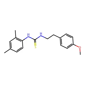 1-(2,4-dimethylphenyl)-3-[2-(4-methoxyphenyl)ethyl]thiourea structure