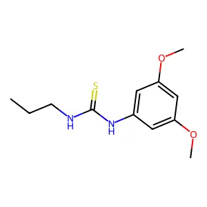 1-(3,5-dimethoxyphenyl)-3-propylthiourea structure