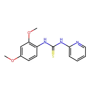 1-(2,4-dimethoxyphenyl)-3-pyridin-2-ylthiourea structure