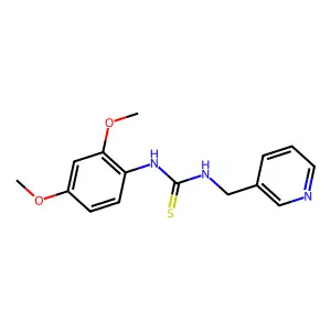 1-(2,4-dimethoxyphenyl)-3-(pyridin-3-ylmethyl)thiourea structure