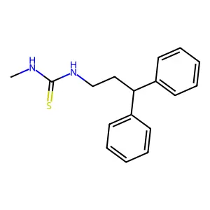 1-(3,3-diphenylpropyl)-3-methylthiourea structure