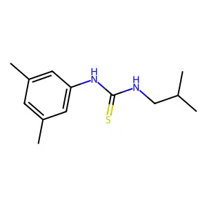 1-(3,5-dimethylphenyl)-3-(2-methylpropyl)thiourea structure