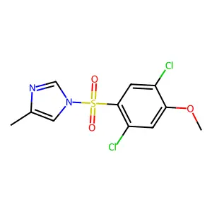 1-(2,5-dichloro-4-methoxyphenyl)sulfonyl-4-methylimidazole structure