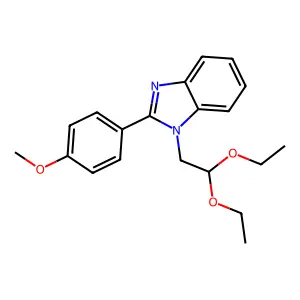 1-(2,2-diethoxyethyl)-2-(4-methoxyphenyl)benzimidazole structure