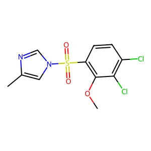 1-((3,4-dichloro-2-methoxyphenyl)sulfonyl)-4-methyl-1H-imidazole structure
