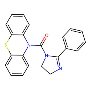 10-[(2-phenyl-4,5-dihydro-1H-imidazol-1-yl)carbonyl]-10H-phenothiazine structure