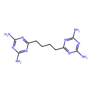 1,3,5-Triazine-2,4-diamine, 6,6'-(1,4-butanediyl)bis- structure