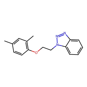 1-[2-(2,4-dimethylphenoxy)ethyl]-1H-benzotriazole structure