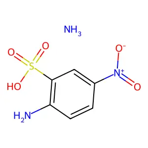 Ammonium 2-amino-5-nitrobenzenesulphonate structure