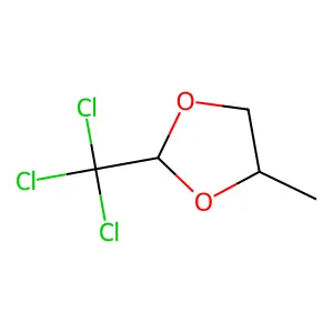 4-methyl-2-(trichloromethyl)-1,3-dioxolane structure