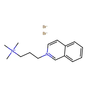 3-isoquinolin-2-ium-2-ylpropyl(trimethyl)azanium dibromide structure