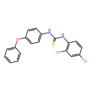1-(2,4-dichlorophenyl)-3-(4-phenoxyphenyl)thiourea structure