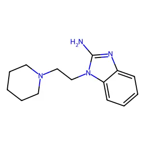 1-(2-piperidin-1-ylethyl)benzimidazol-2-amine structure