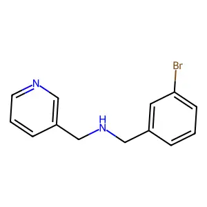 1-(3-bromophenyl)-N-(pyridin-3-ylmethyl)methanamine structure
