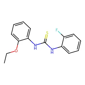 1-(2-ethoxyphenyl)-3-(2-fluorophenyl)thiourea structure