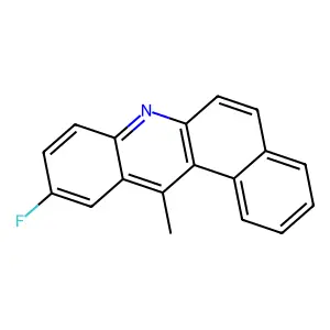 10-fluoro-12-methylbenzo[a]acridine structure