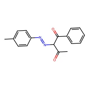 1-Phenyl-2-(p-tolylazo)-1,3-butanedione structure