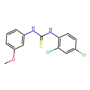 1-(2,4-dichlorophenyl)-3-(3-methoxyphenyl)thiourea structure