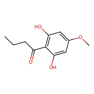 1-(2,6-dihydroxy-4-methoxyphenyl)butan-1-one structure