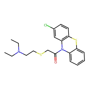 1-(2-chlorophenothiazin-10-yl)-2-[2-(diethylamino)ethylsulfanyl]ethanone structure