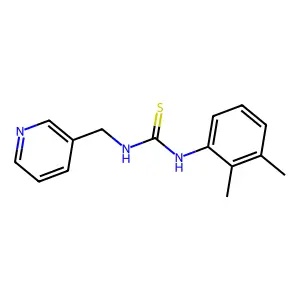 1-(2,3-dimethylphenyl)-3-(pyridin-3-ylmethyl)thiourea structure