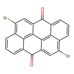 Compound C22H8Br2O2 structure