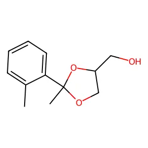 [2-methyl-2-(2-methylphenyl)-1,3-dioxolan-4-yl]methanol structure