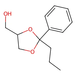 (2-phenyl-2-propyl-1,3-dioxolan-4-yl)methanol structure
