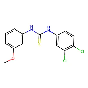 1-(3,4-dichlorophenyl)-3-(3-methoxyphenyl)thiourea structure