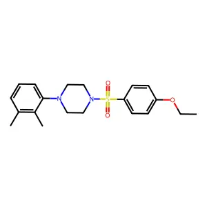 1-(2,3-dimethylphenyl)-4-(4-ethoxyphenyl)sulfonylpiperazine structure
