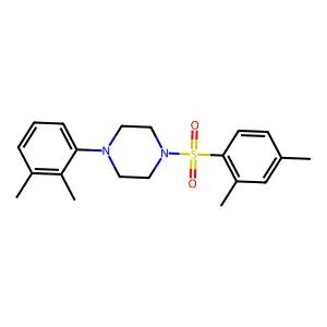 1-(2,3-dimethylphenyl)-4-[(2,4-dimethylphenyl)sulfonyl]piperazine structure