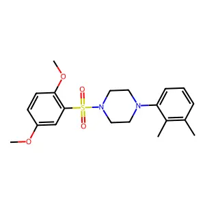 1-(2,5-dimethoxyphenyl)sulfonyl-4-(2,3-dimethylphenyl)piperazine structure