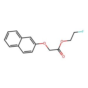 2-Fluoroethyl (2-naphthyloxy)acetate structure