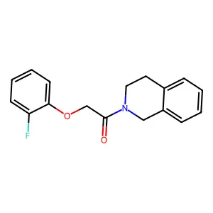 1-(3,4-dihydro-1H-isoquinolin-2-yl)-2-(2-fluorophenoxy)ethanone structure