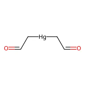 Bis(2-oxoethyl)mercury structure