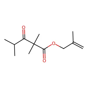 Methallyl 2,2,4-trimethyl-3-ketopentanoate structure
